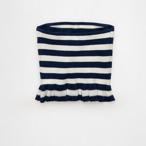 American Eagle Strapless Peplum Top